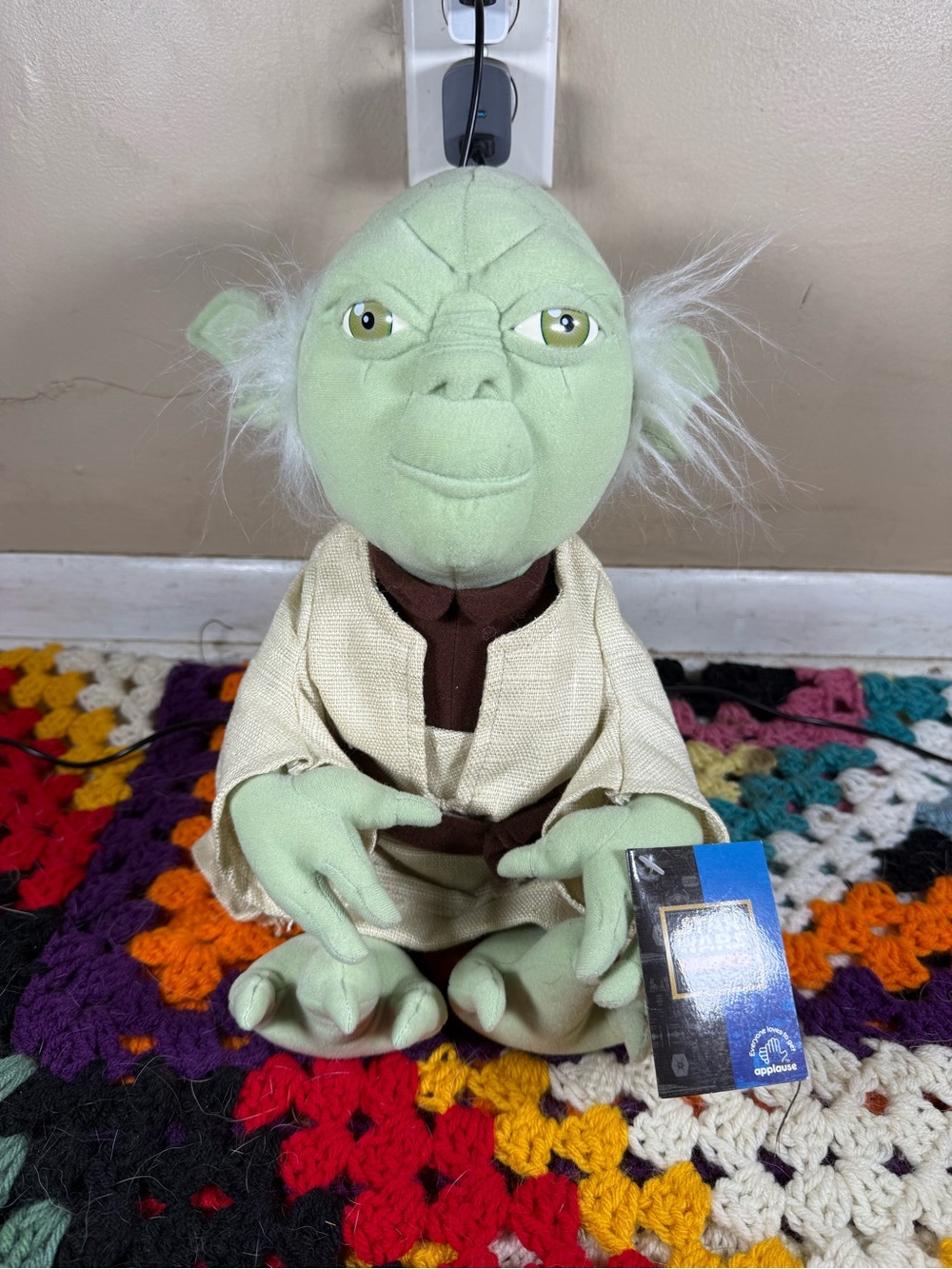 Vintage 1998 Applause Star Wars Classic Collectors Yoda Plush